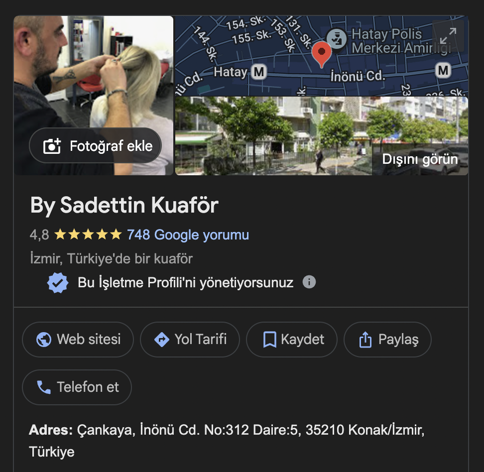 Sadettin Google Yorumları